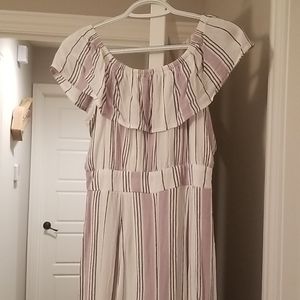 Off the Shoulder 3/4 Pantsuit